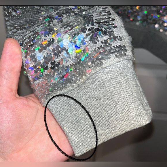 PINK - Victoria's Secret VS PINK Fashion Show 2013 Sequined Hoodie - Size Medium - Picture 9 of 13